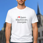 T-shirt I love saint-maurice-en-gourgois