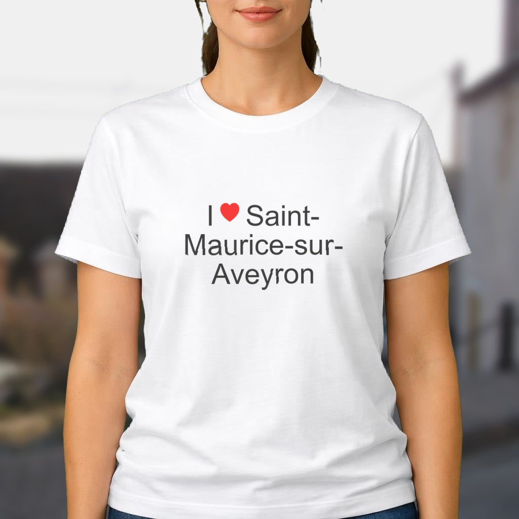 T-shirt I love saint-maurice-sur-aveyron