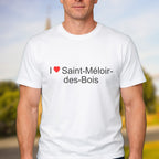 T-shirt I love saint-méloir-des-bois
