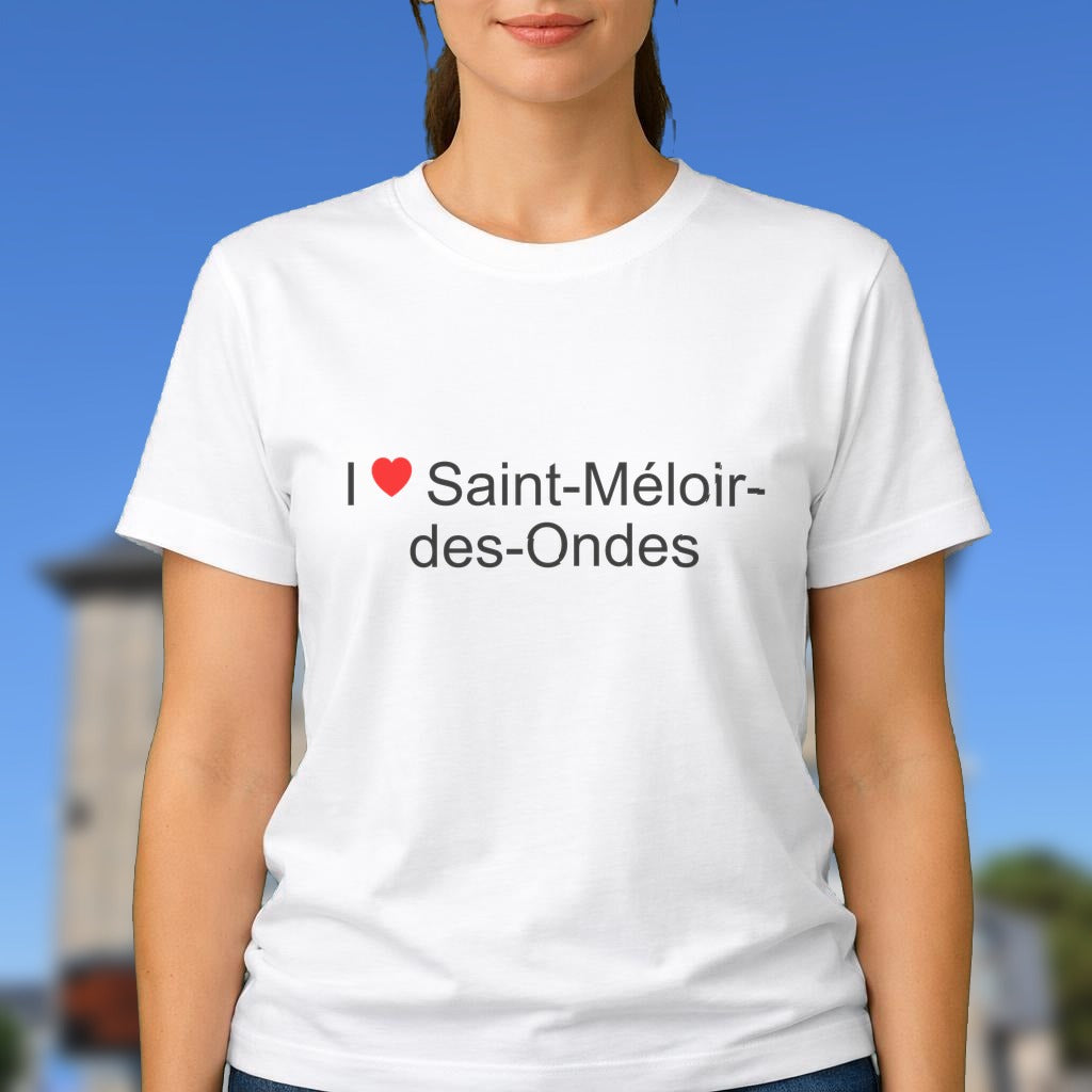 T-shirt I love saint-méloir-des-ondes