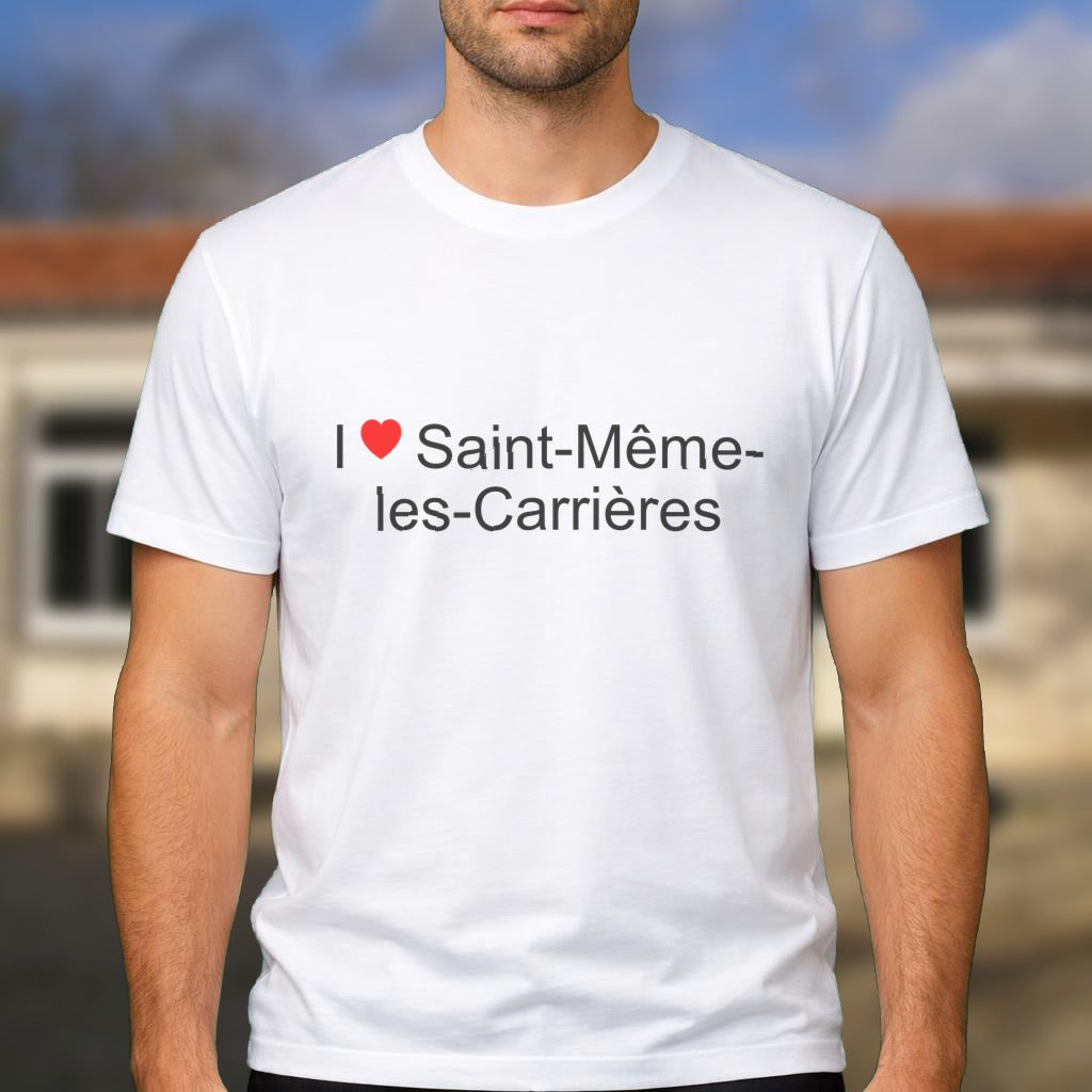 T-shirt I love saint-même-les-carrières