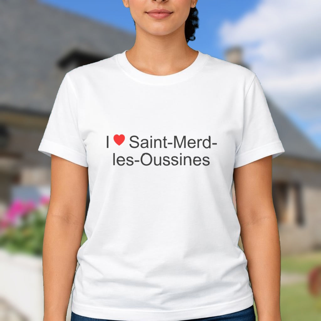 T-shirt I love saint-merd-les-oussines