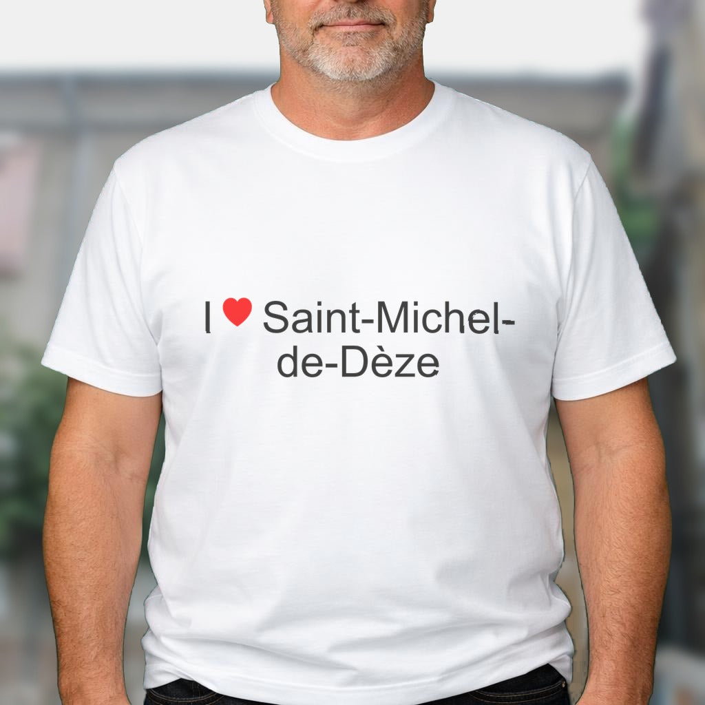 T-shirt I love saint-michel-de-dèze