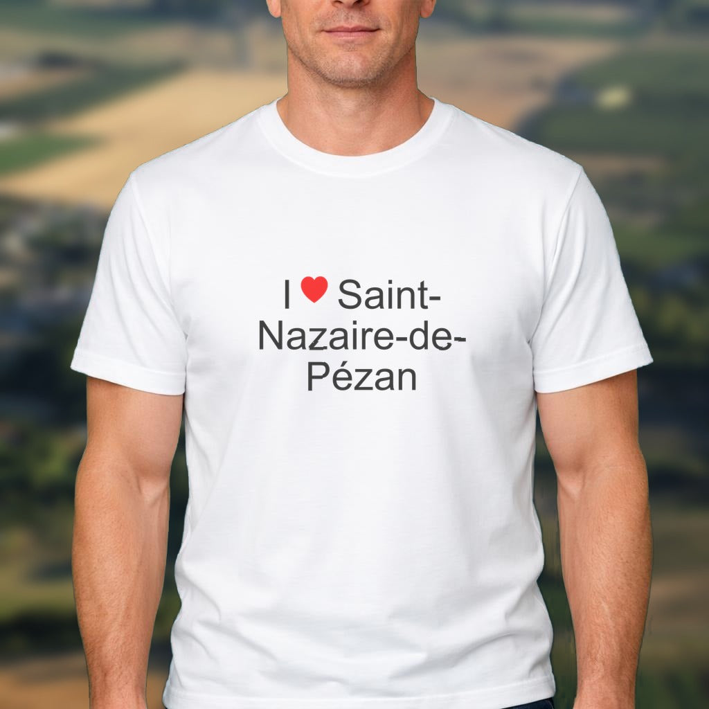 T-shirt I love saint-nazaire-de-pézan