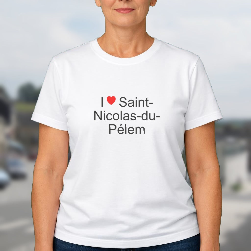 T-shirt I love saint-nicolas-du-pélem