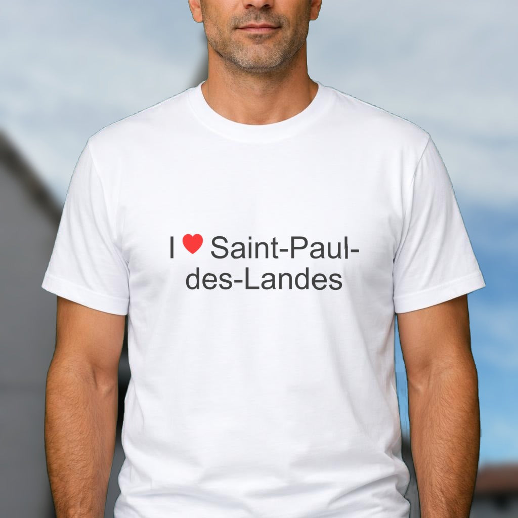 T-shirt I love saint-paul-des-landes