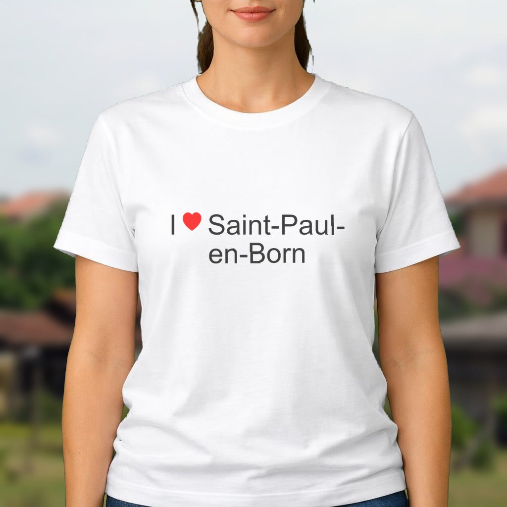 T-shirt I love saint-paul-en-born