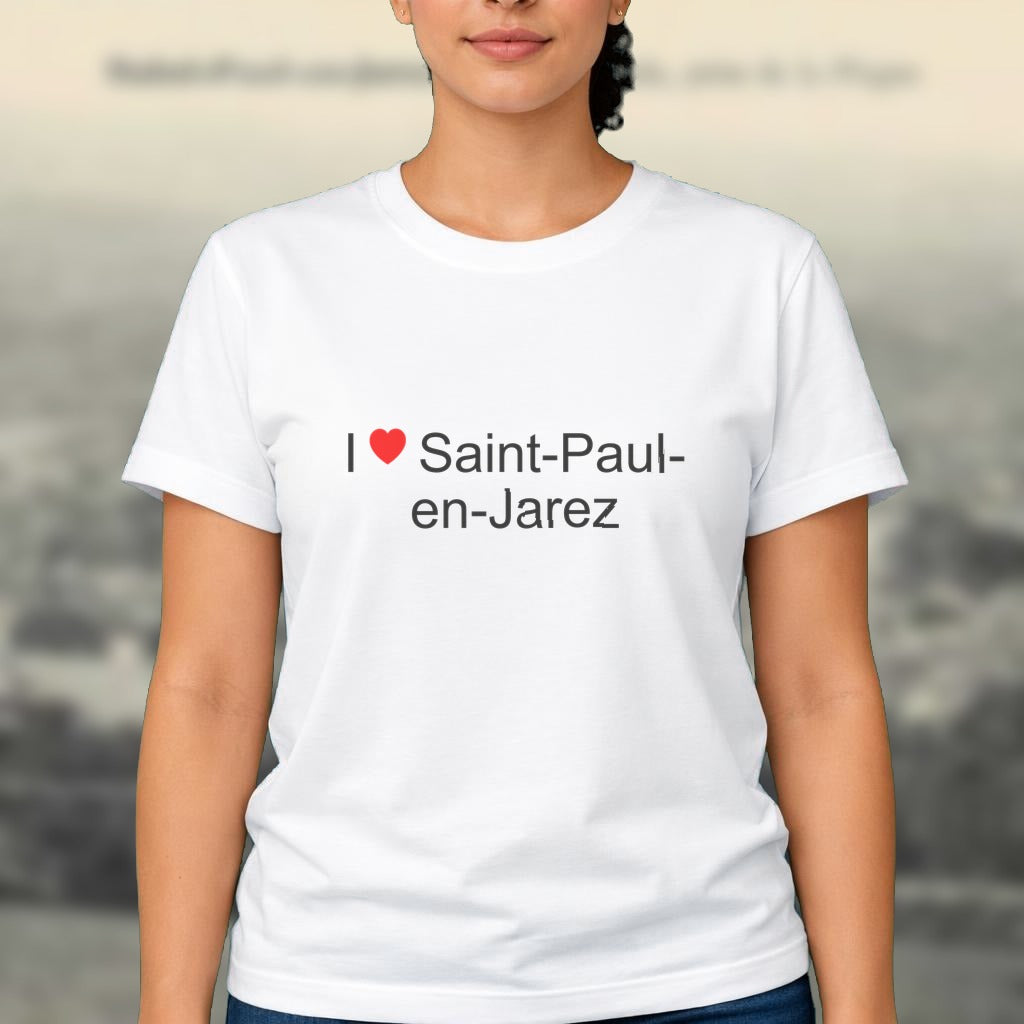 T-shirt I love saint-paul-en-jarez
