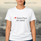 T-shirt I love saint-paul-en-jarez