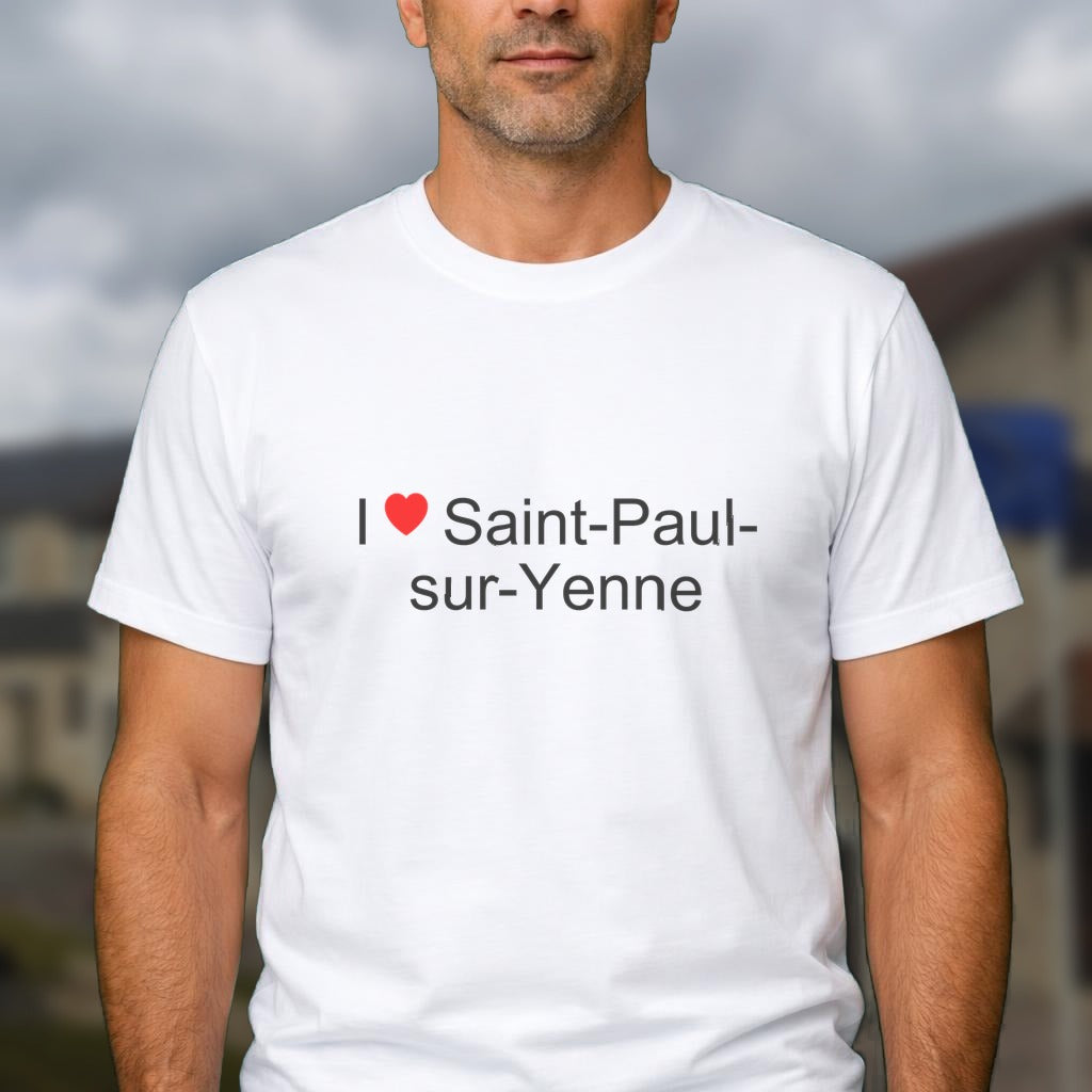 T-shirt I love saint-paul-sur-yenne