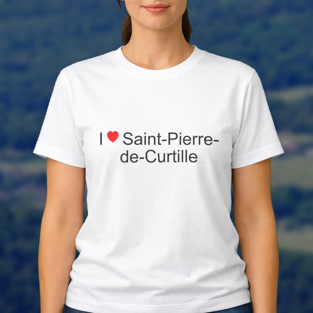 T-shirt I love saint-pierre-de-curtille