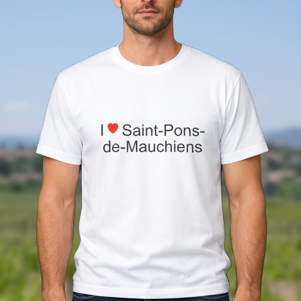 T-shirt I love saint-pons-de-mauchiens
