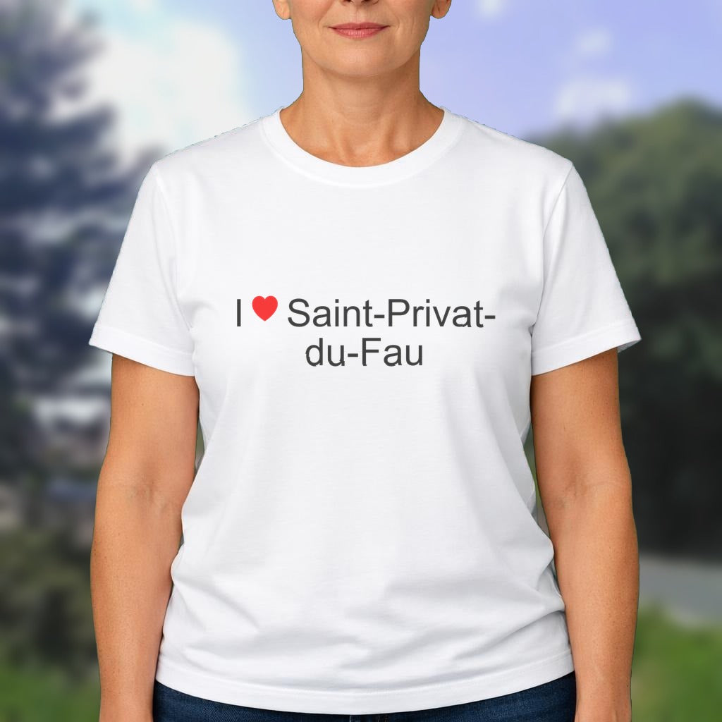 T-shirt I love saint-privat-du-fau