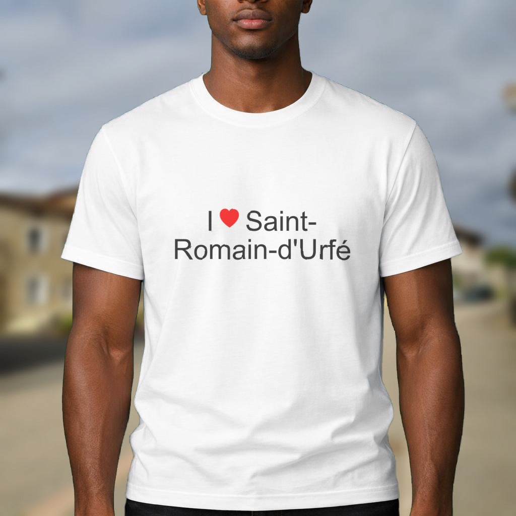 T-shirt I love saint-romain-d'urfé
