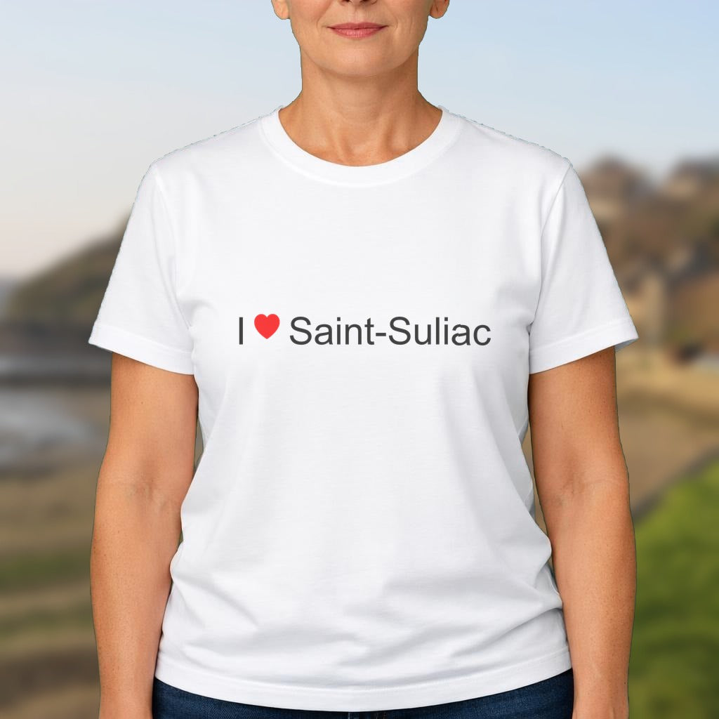 T-shirt I love saint-suliac
