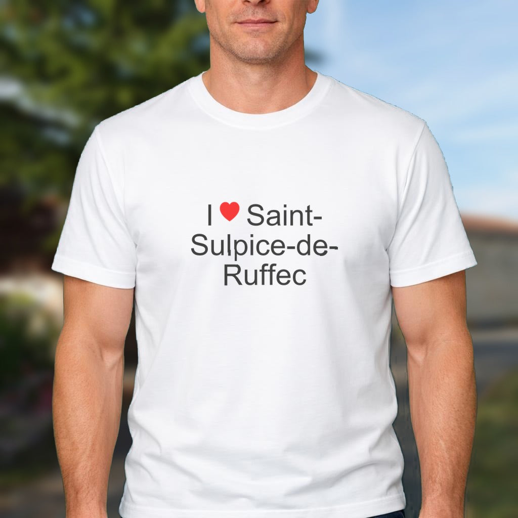 T-shirt I love saint-sulpice-de-ruffec