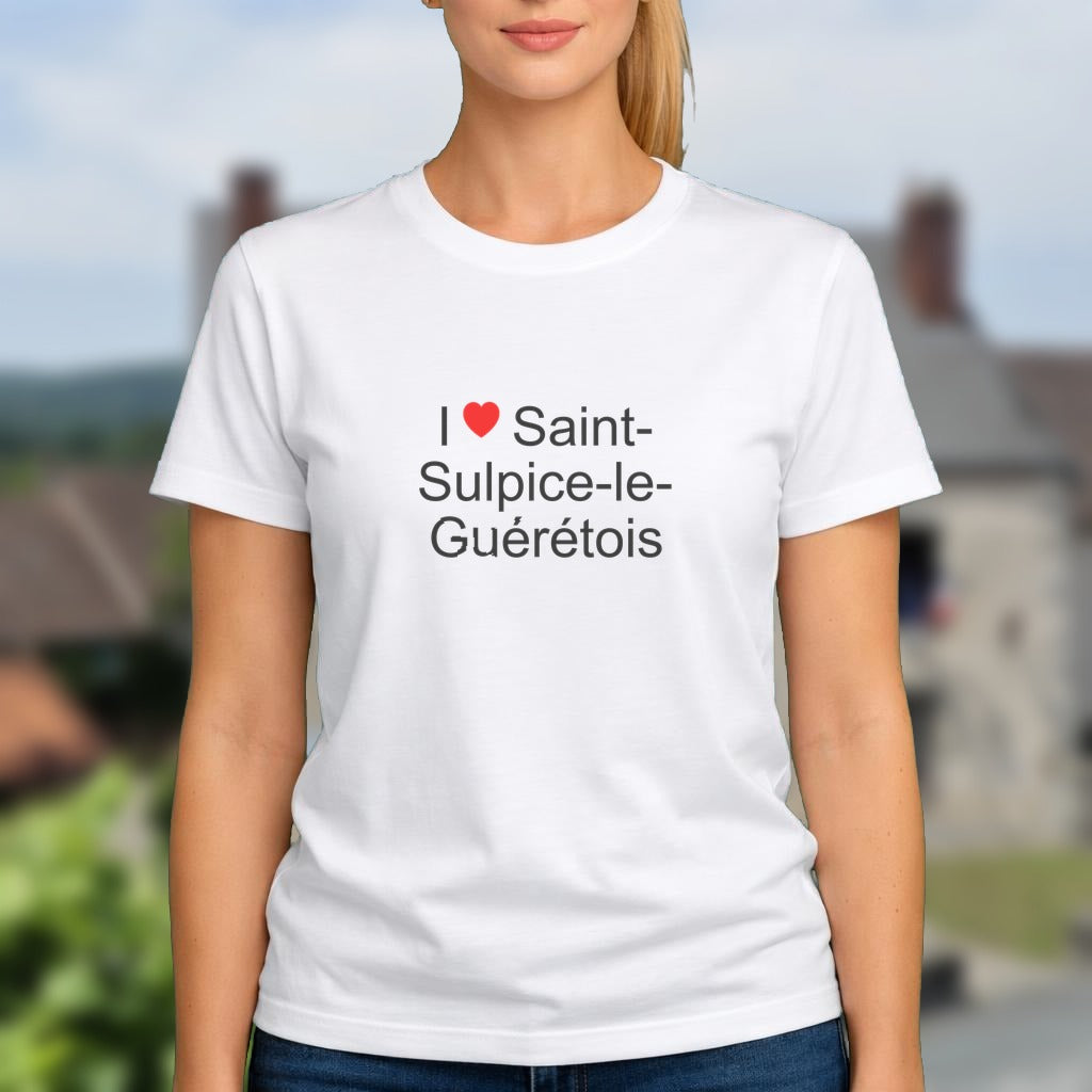 T-shirt I love saint-sulpice-le-guérétois