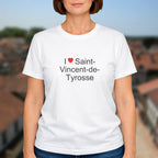 T-shirt I love saint-vincent-de-tyrosse