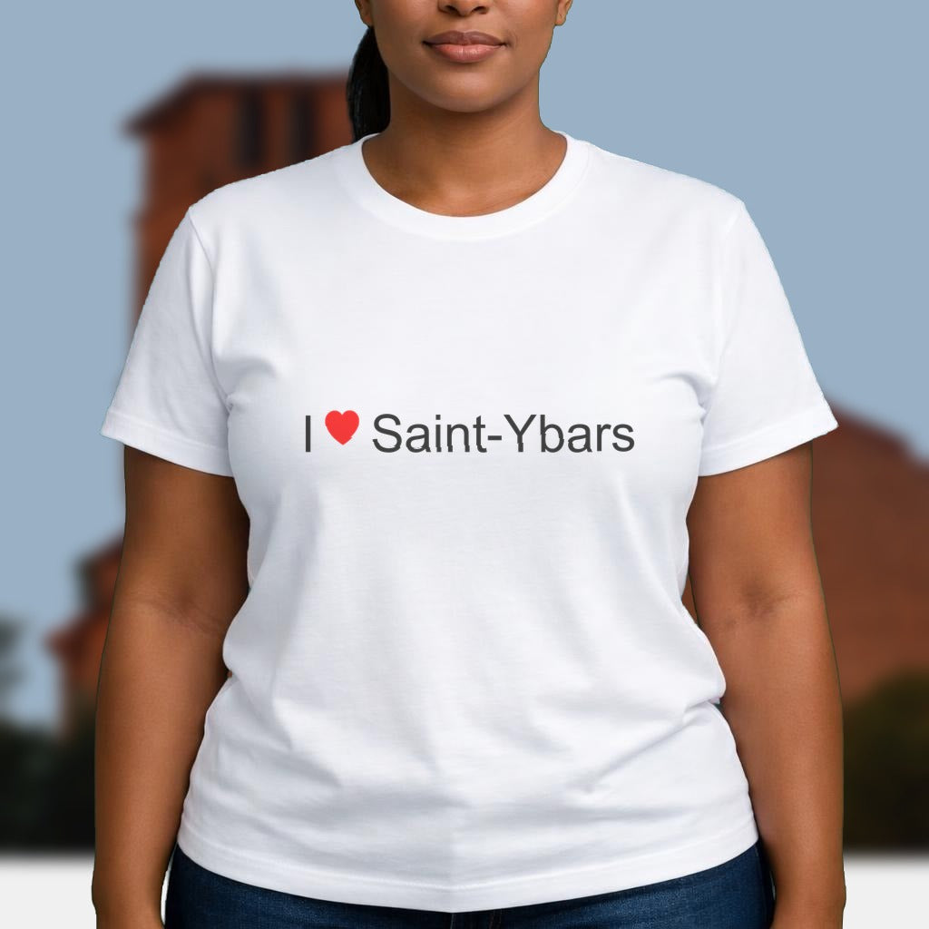T-shirt I love saint-ybars