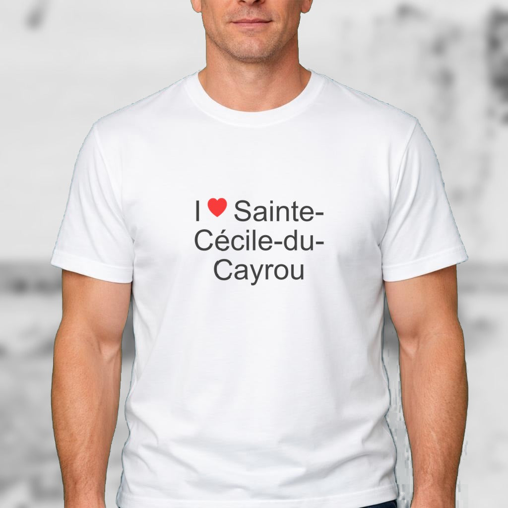 T-shirt I love sainte-cécile-du-cayrou