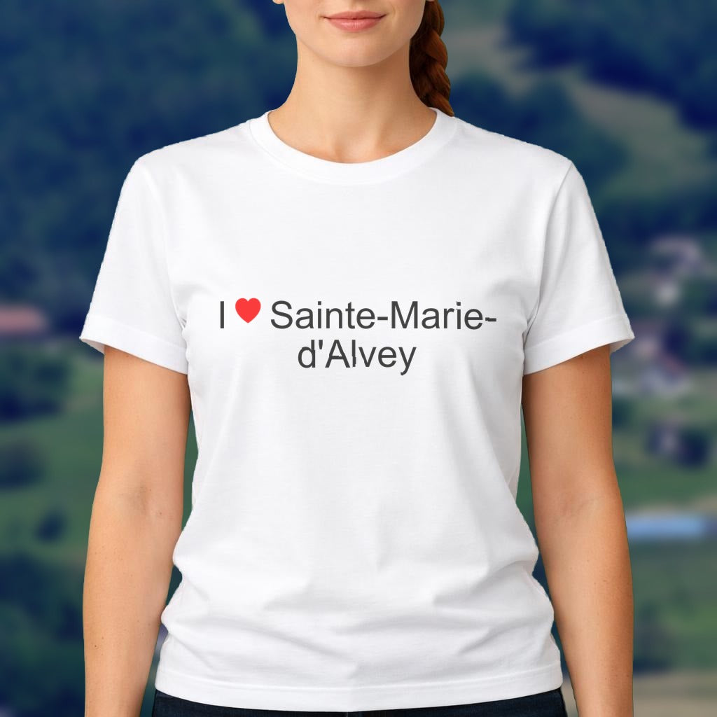 T-shirt I love sainte-marie-d'alvey