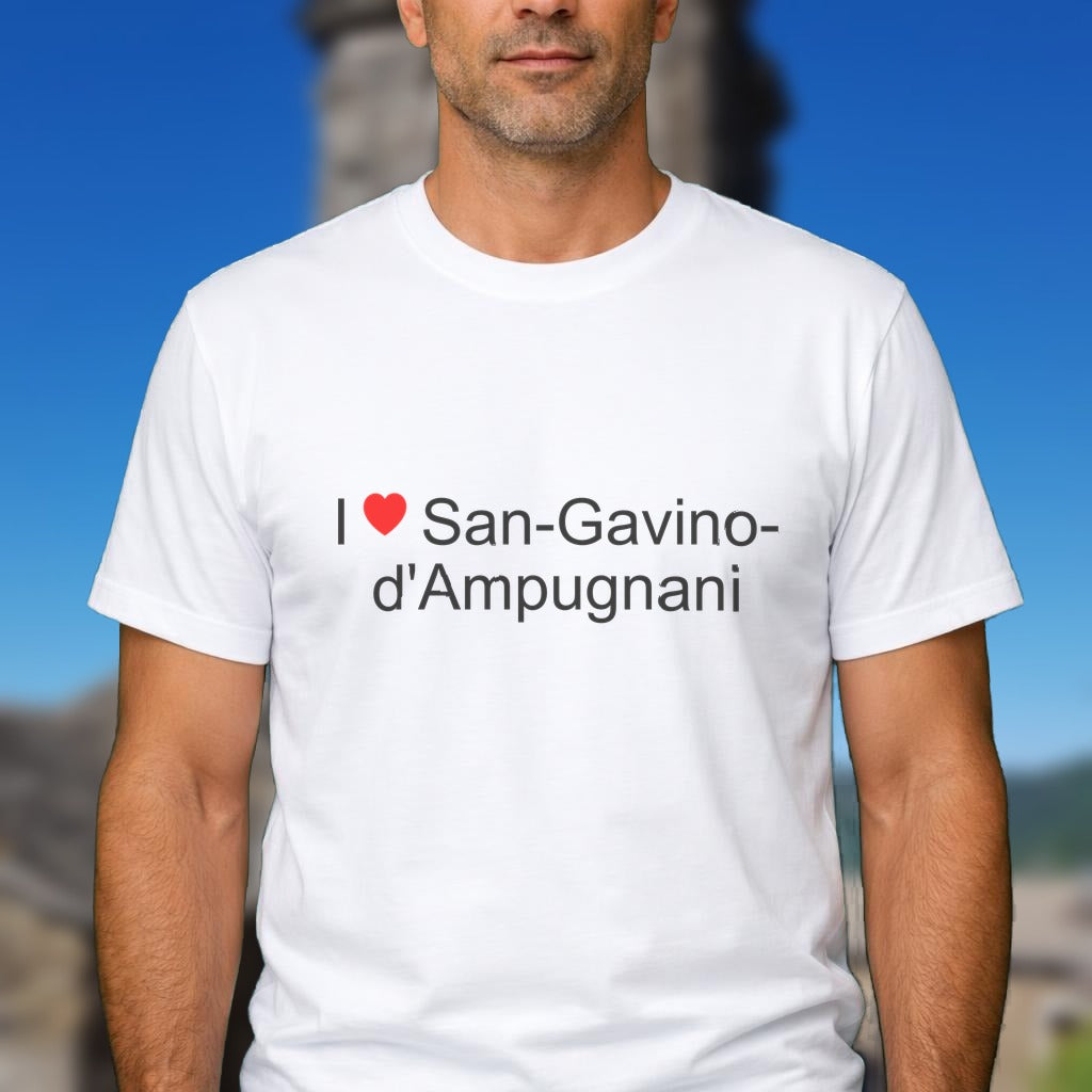 T-shirt I love san-gavino-d'ampugnani
