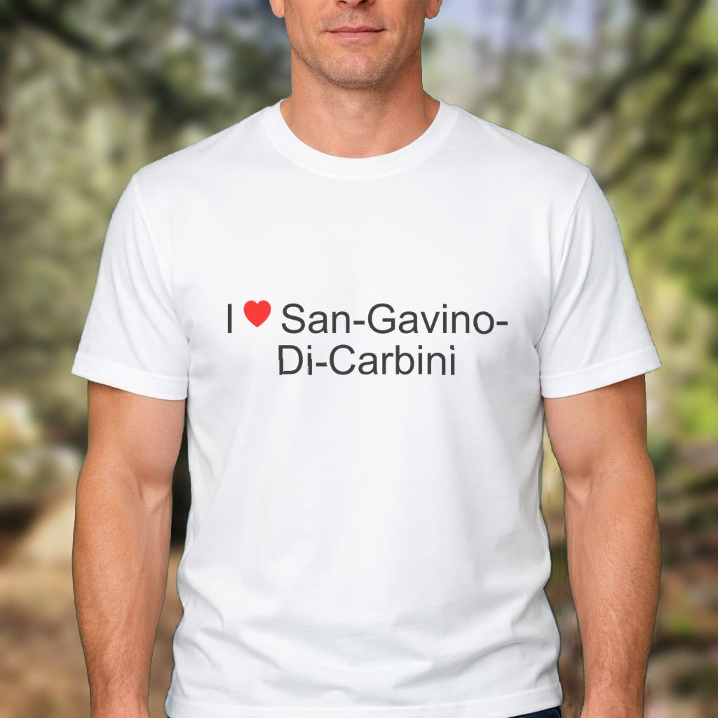 T-shirt I love san-gavino-di-carbini