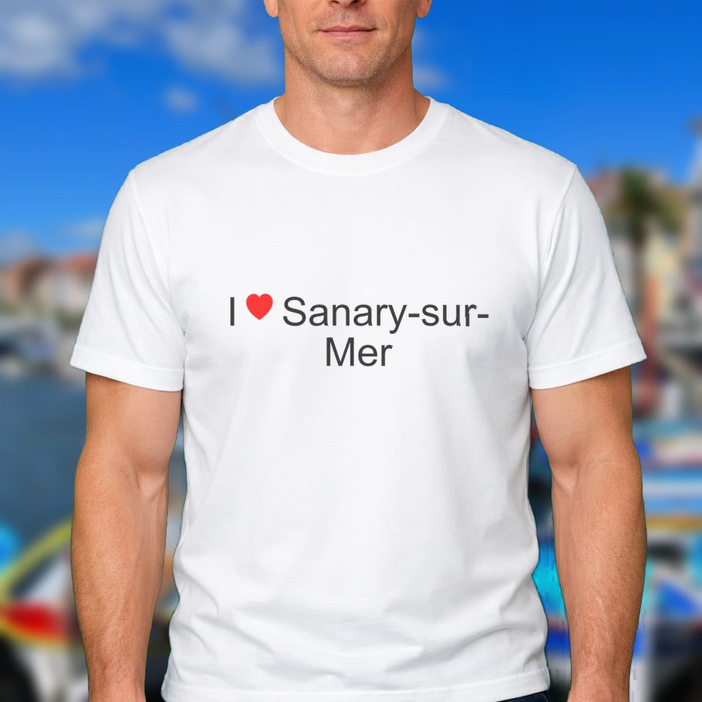 T-shirt I love sanary-sur-mer