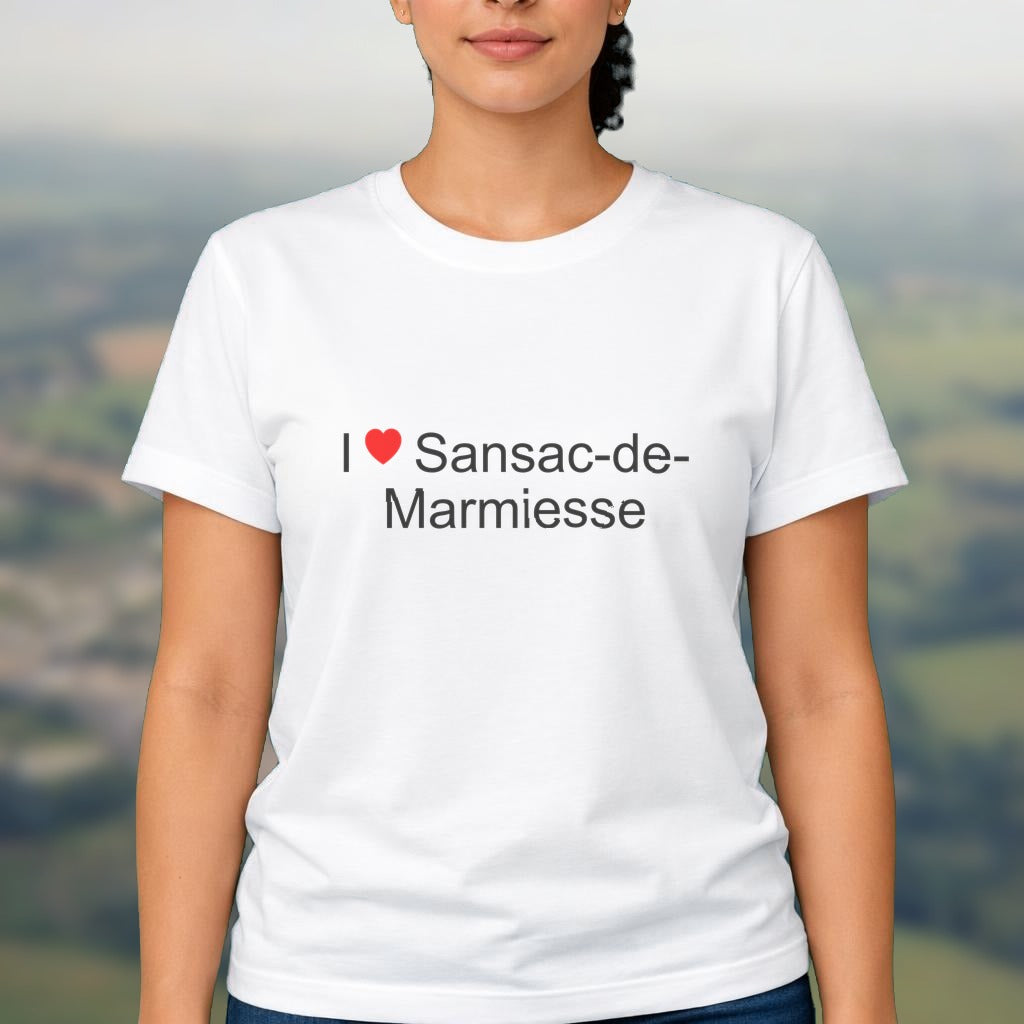 T-shirt I love sansac-de-marmiesse