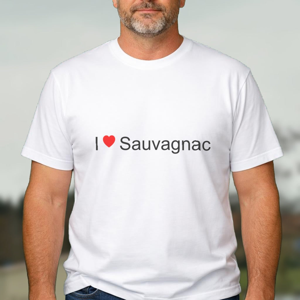 T-shirt I love sauvagnac