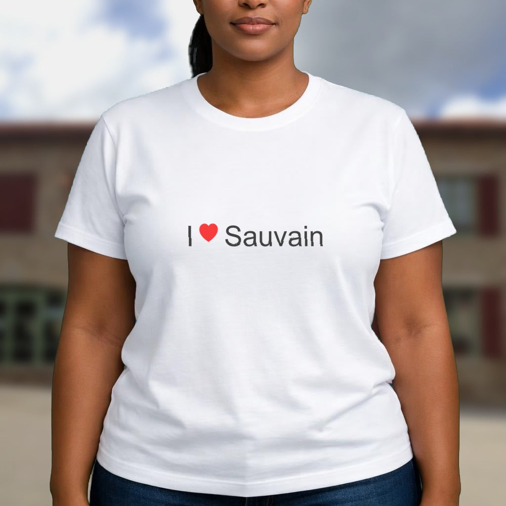 T-shirt I love sauvain