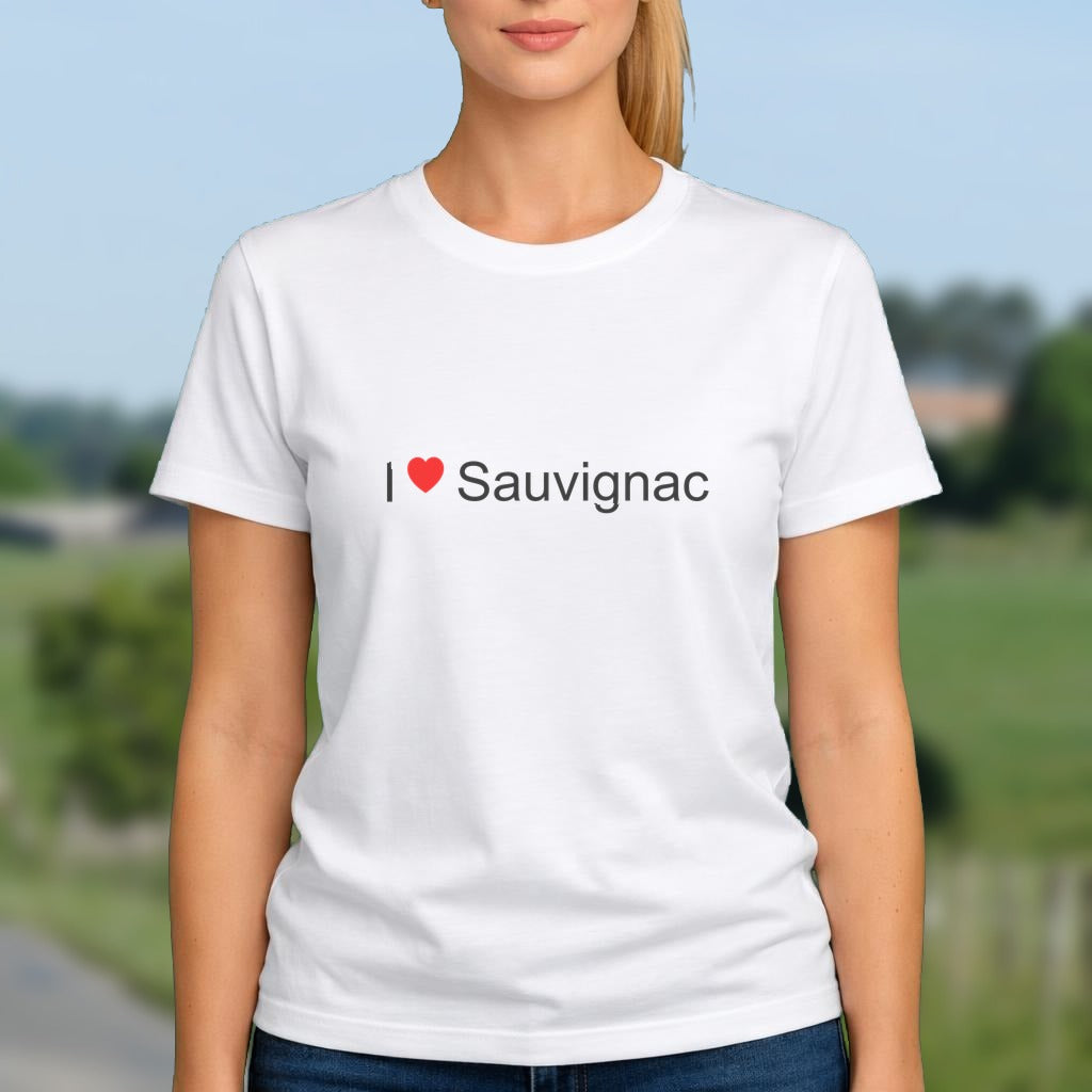 T-shirt I love sauvignac