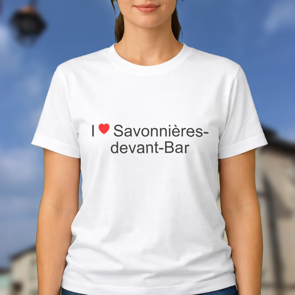 T-shirt I love savonnières-devant-bar