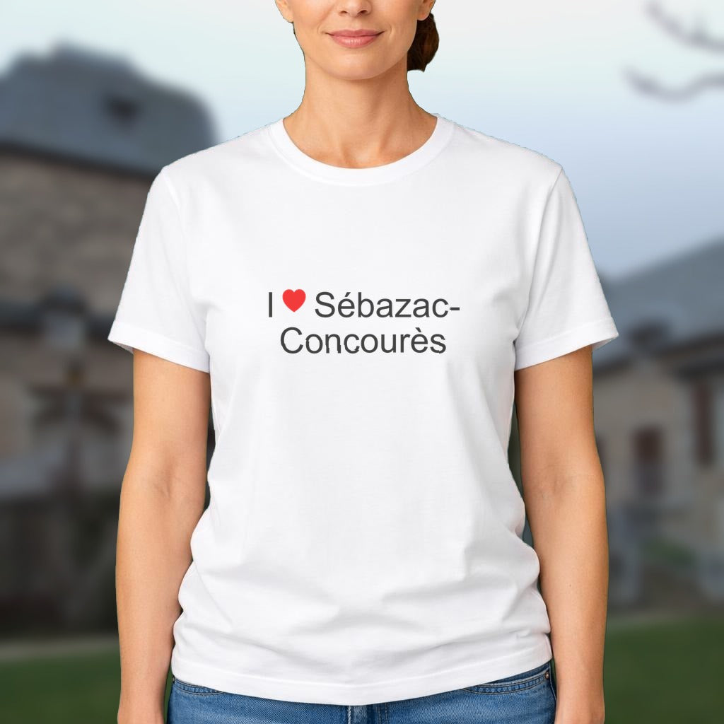 T-shirt I love sébazac-concourès