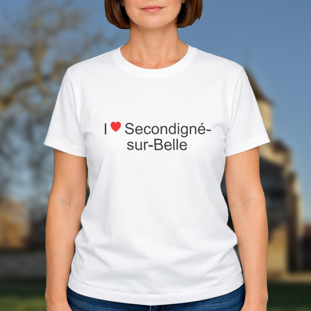 T-shirt I love secondigné-sur-belle