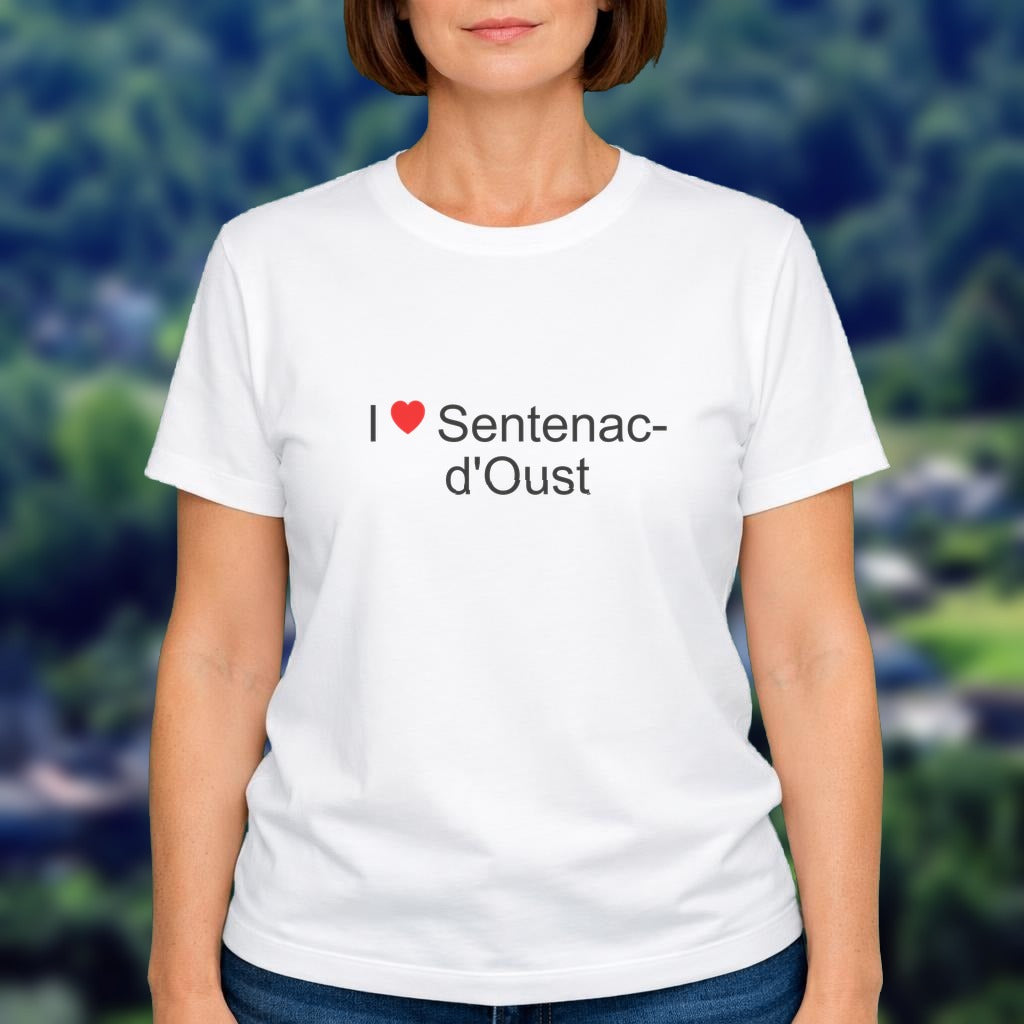 T-shirt I love sentenac-d'oust