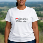 T-shirt I love sérignac-péboudou