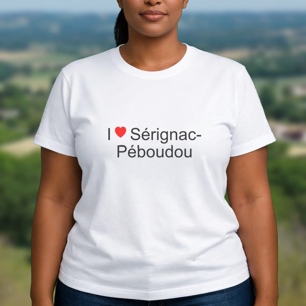 T-shirt I love sérignac-péboudou