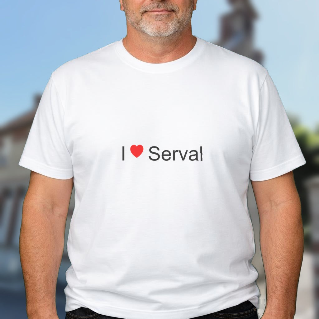 T-shirt I love serval
