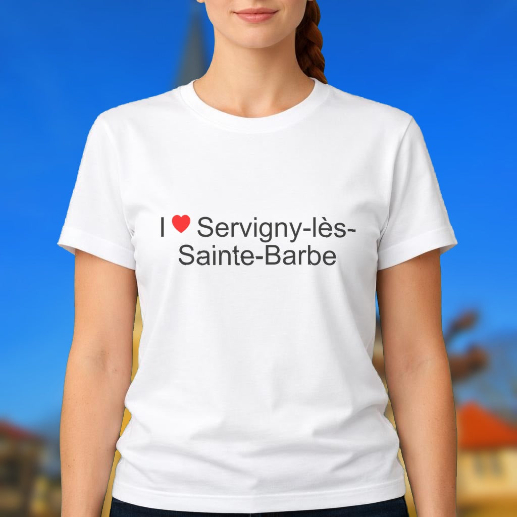 T-shirt I love servigny-lès-sainte-barbe