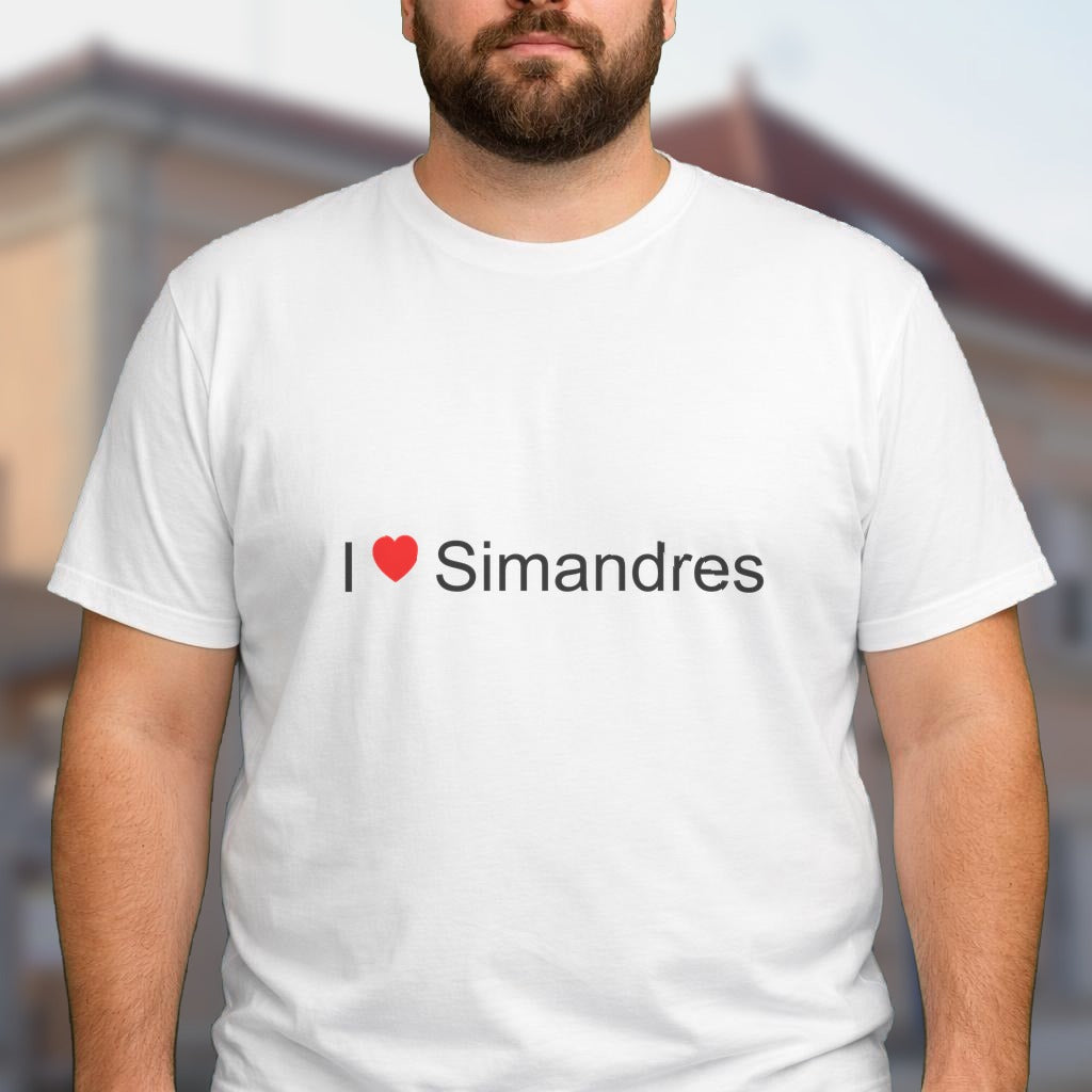 T-shirt I love simandres