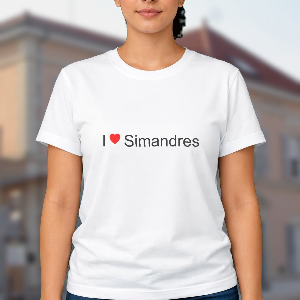 T-shirt I love simandres