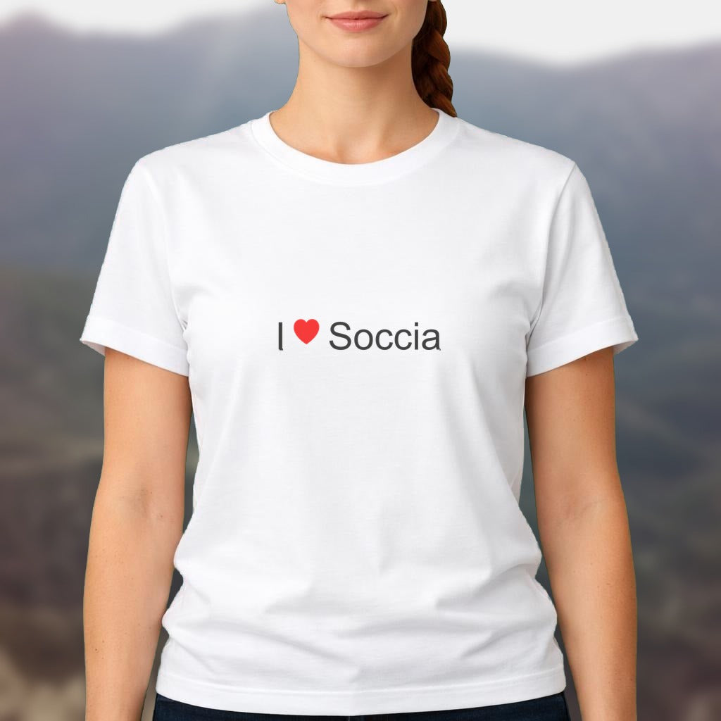 T-shirt I love soccia
