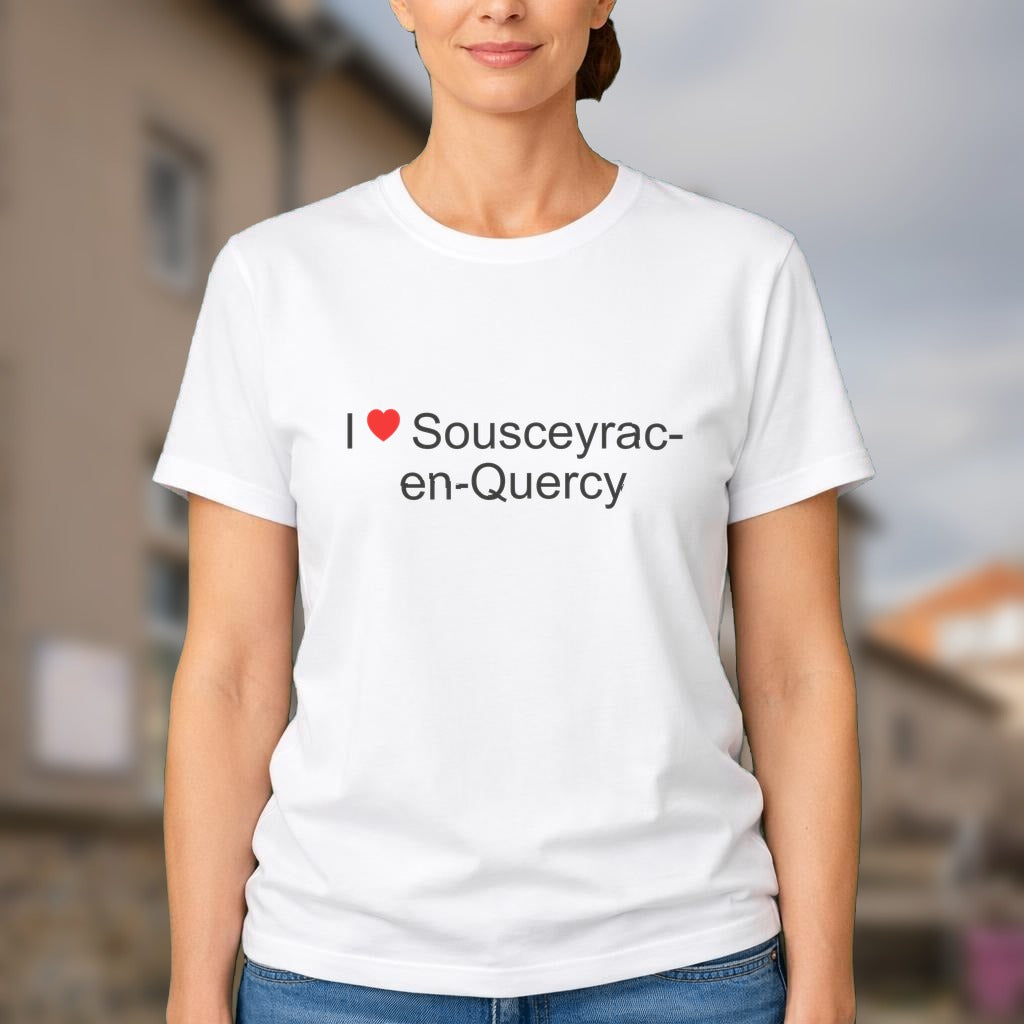 T-shirt I love sousceyrac-en-quercy
