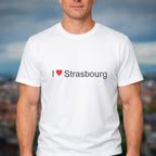 T-shirt I Love Strasbourg — vue 1 | Citeeshirt