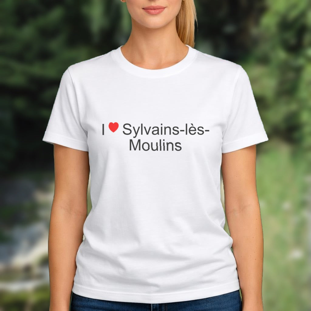 T-shirt I love sylvains-lès-moulins