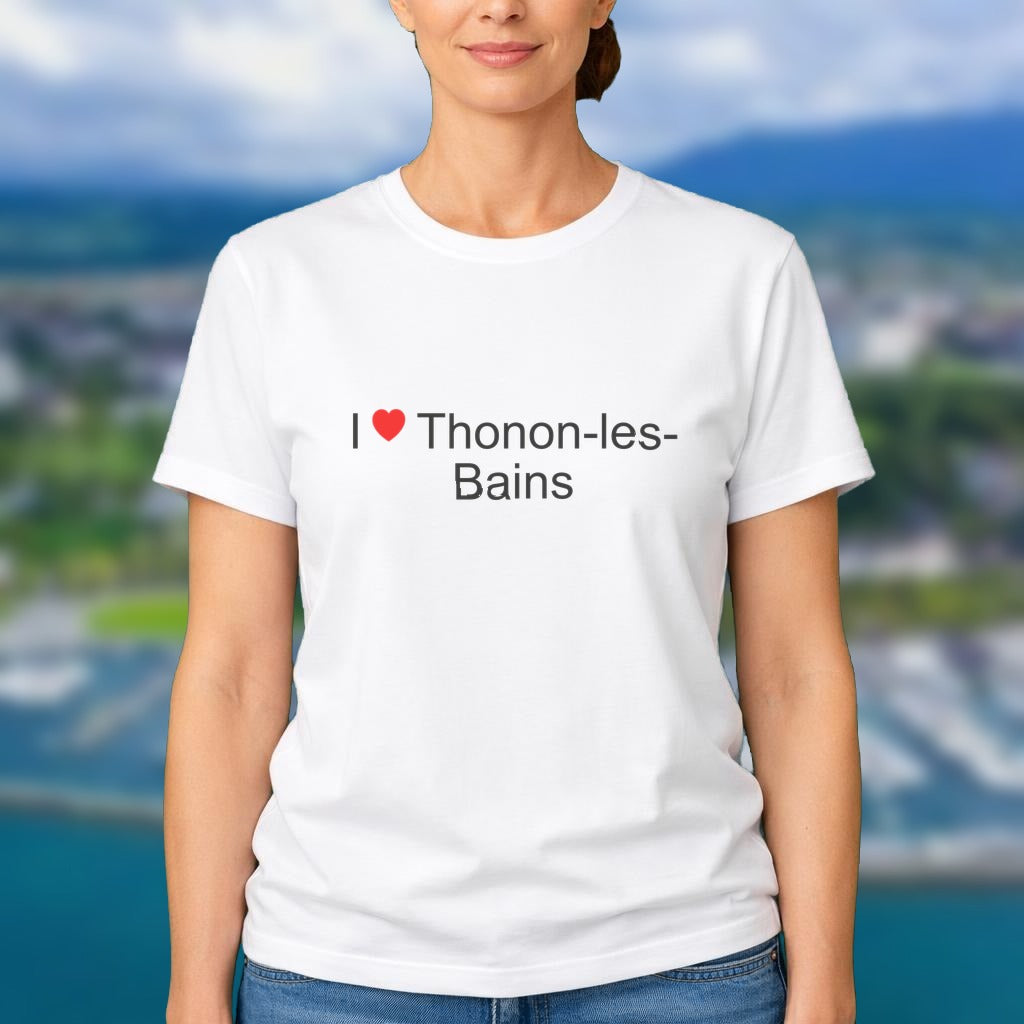 T-shirt I love thonon-les-bains