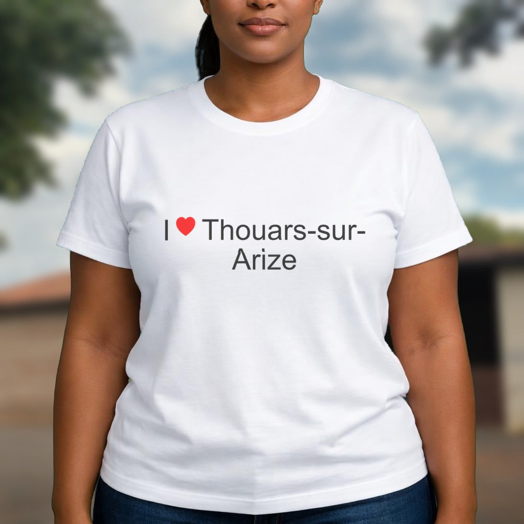 T-shirt I love thouars-sur-arize