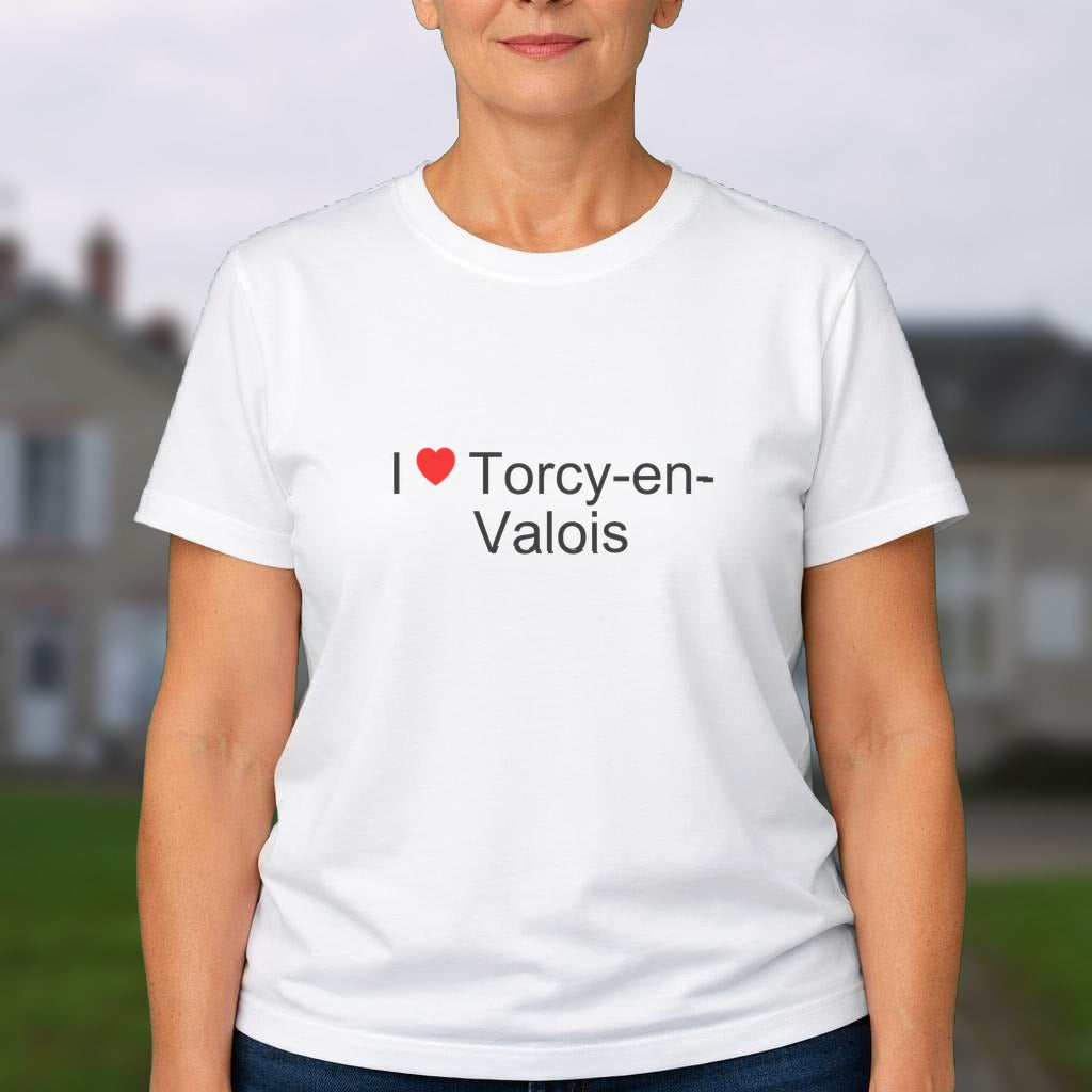 T-shirt I love torcy-en-valois