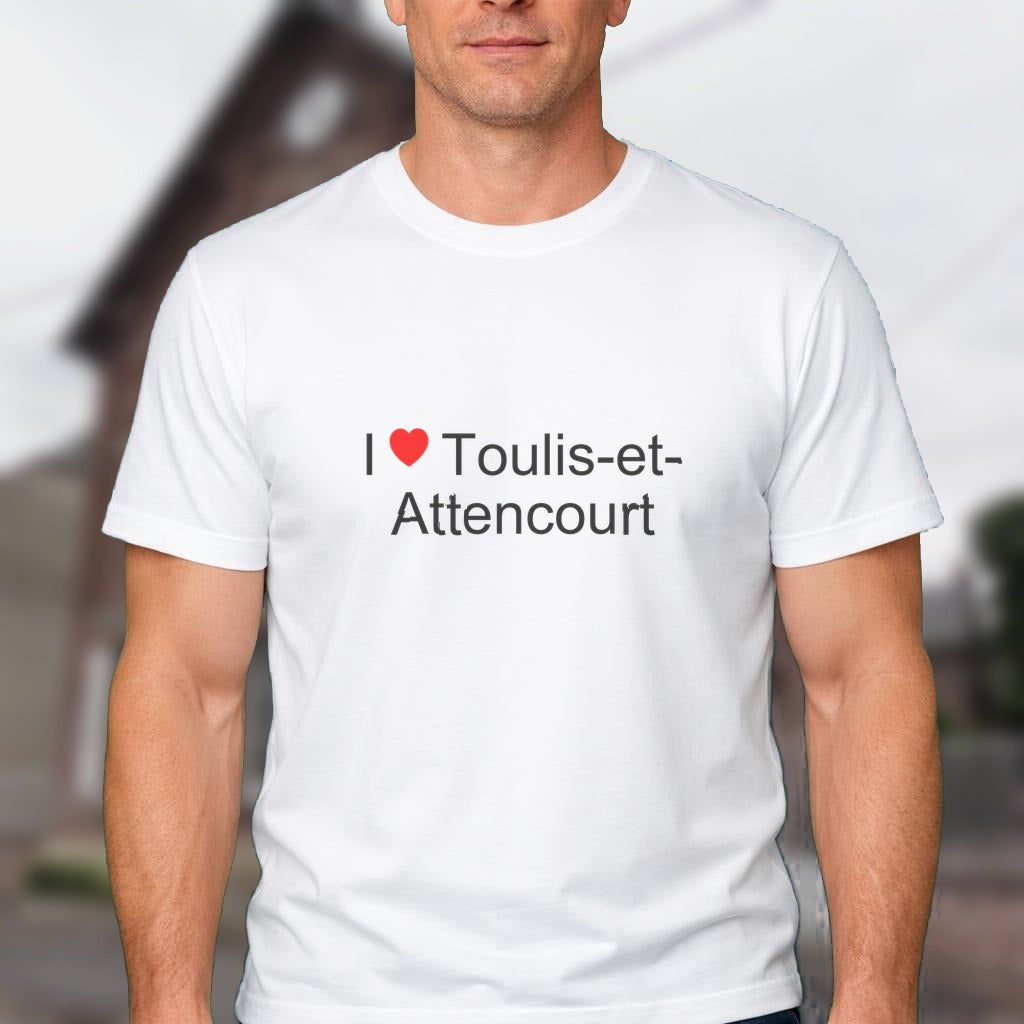 T-shirt I love toulis-et-attencourt